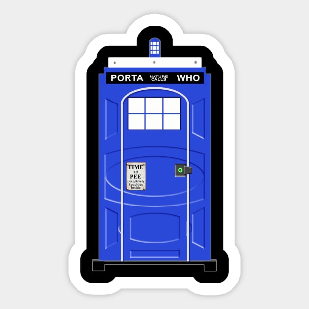 Porta Who Sticker by blueshift